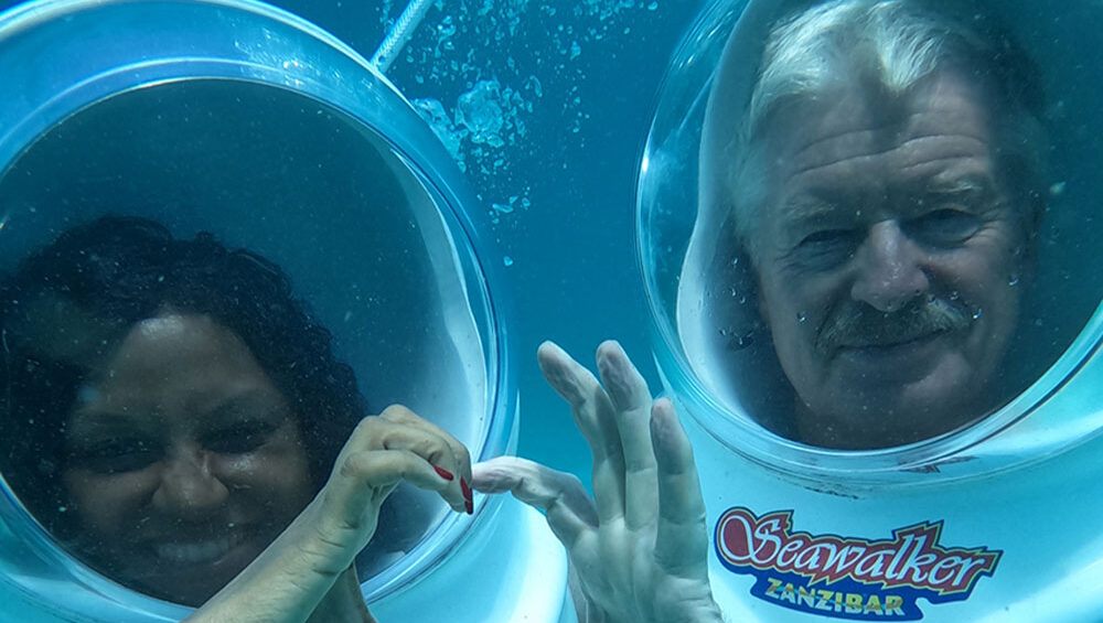 underwater walking tour
