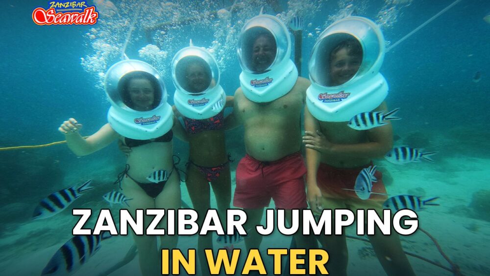 Zanzibar Jumping in Water