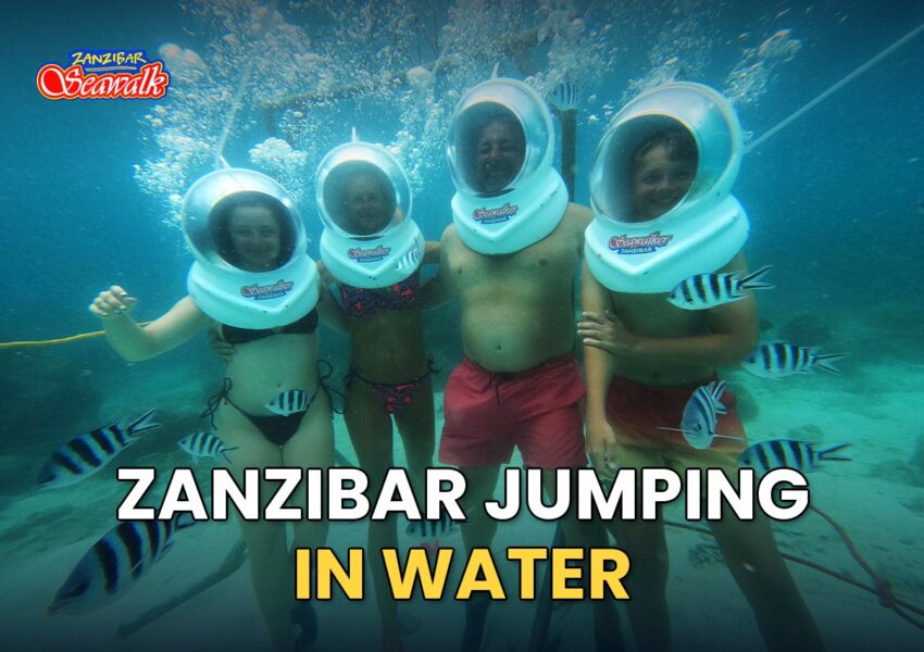 Zanzibar Jumping in Water